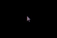 cursor on black background