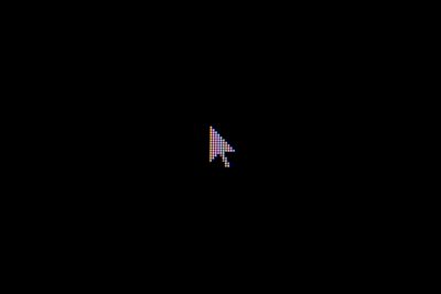 cursor on black background