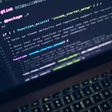 Code on a laptop screen